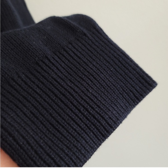 Rails Women XL Shae Polo Navy Blue Sweater Cotton Cashmere Knit - Picture 5 of 6